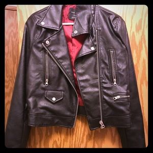 Faux leather jacket